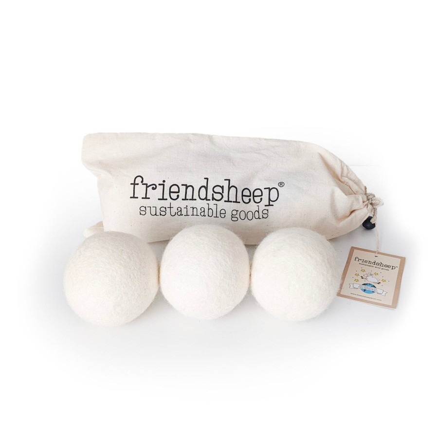 Eco Dryer Balls Friendsheep | White Trio