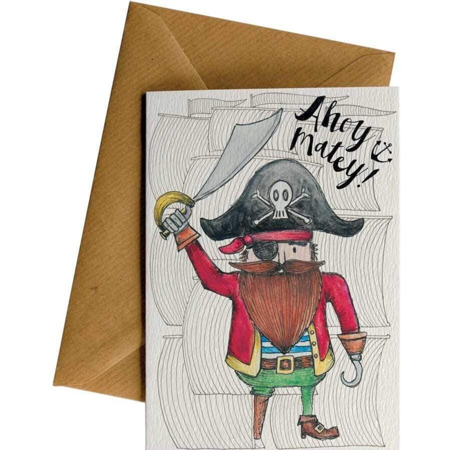 Eco Cards Friendsheep | Ahoy Matey! (Pirate)-Greeting Card