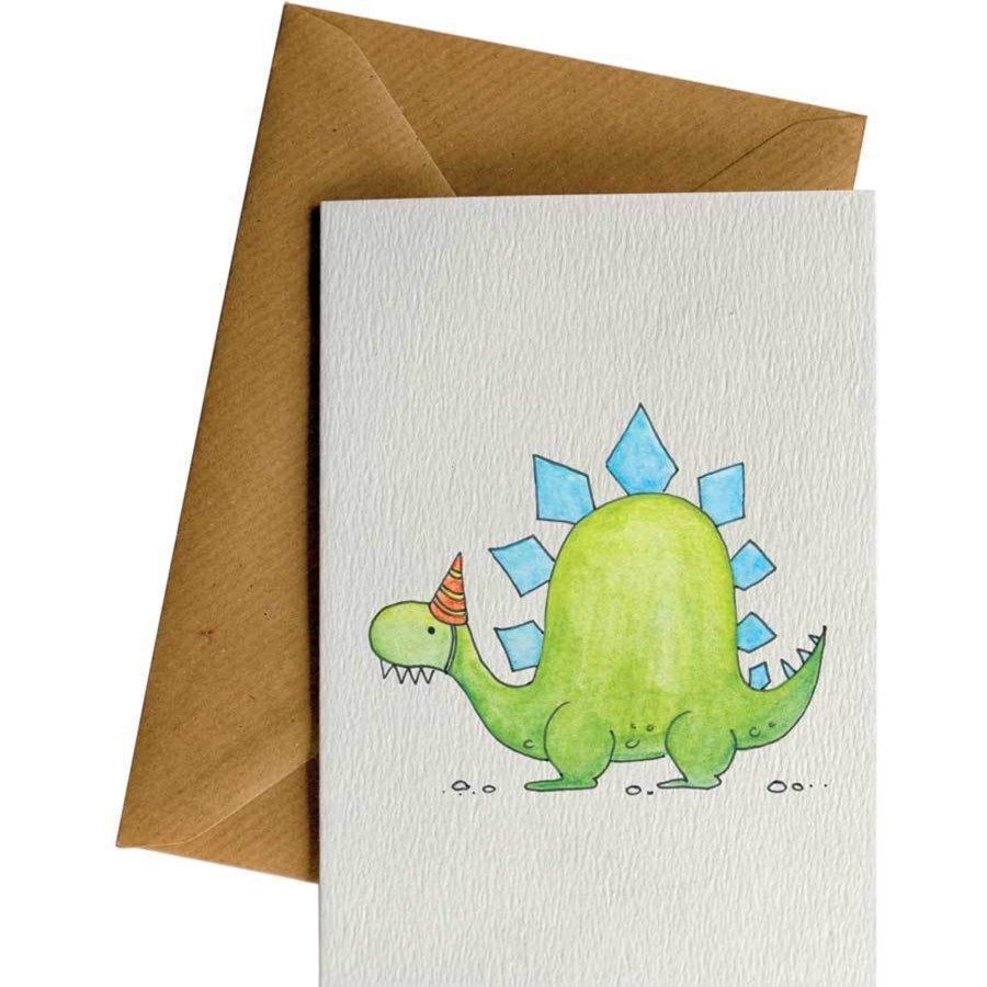 Eco Cards Friendsheep | Stegosaurus Hat-Greeting Card