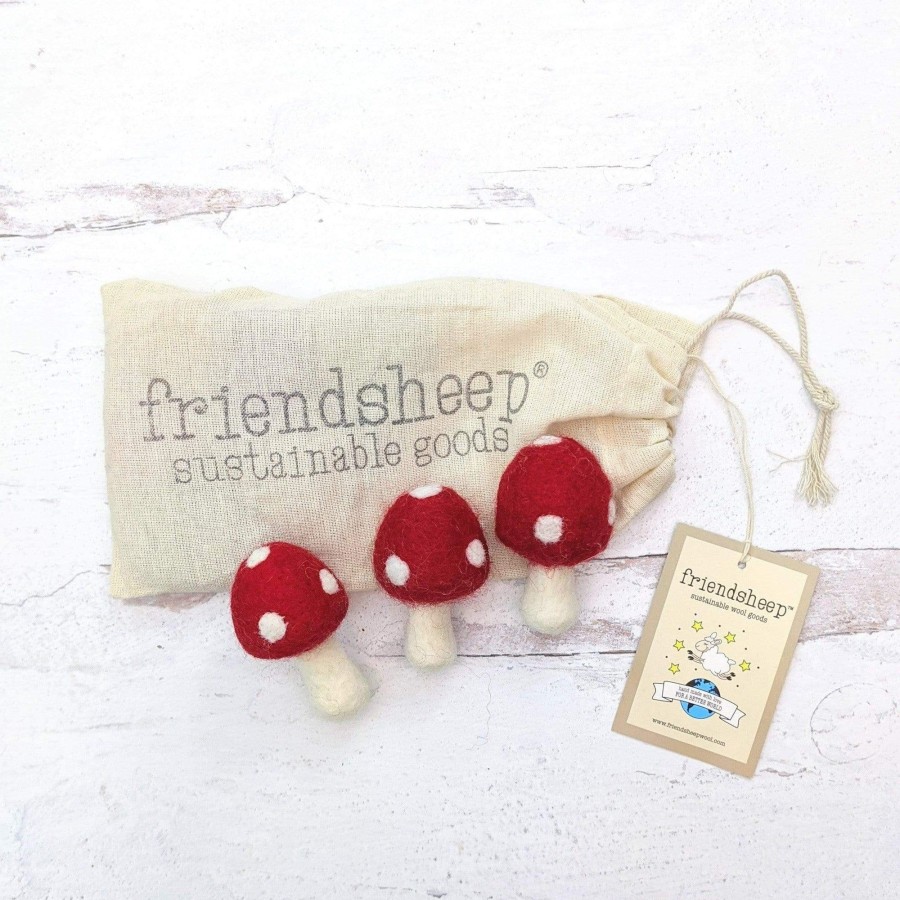 Eco Pets Friendsheep | Amanita Mushrooms Eco Toys-Set Of 3