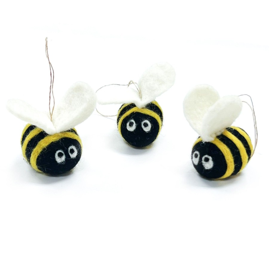 Eco Fresheners Friendsheep | Buzzy Bumble Bees Eco Ornaments-Set Of 3