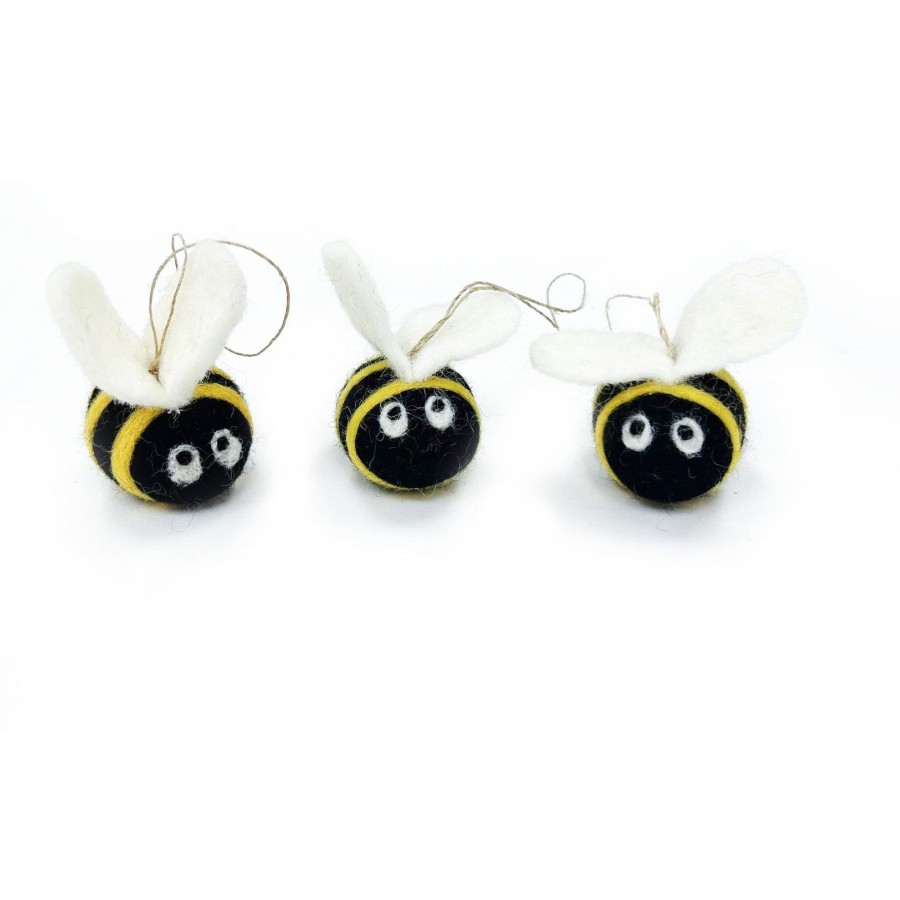 Eco Fresheners Friendsheep | Buzzy Bumble Bees Eco Ornaments-Set Of 3