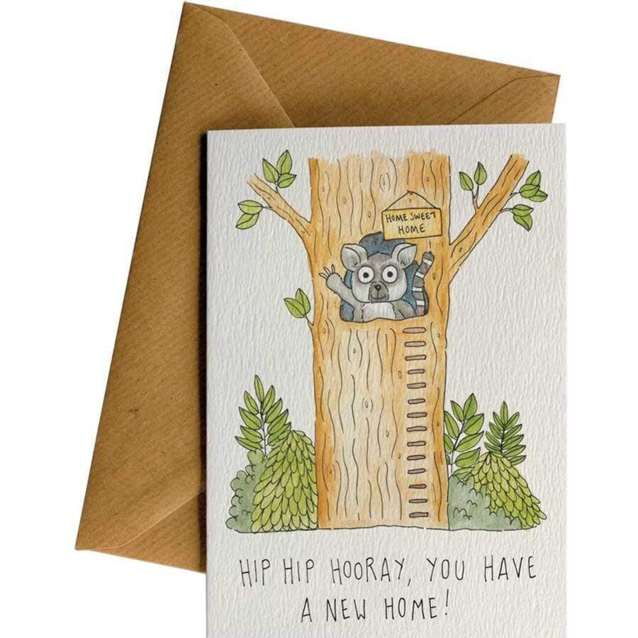 Eco Cards Friendsheep | New Home Lemur-Greeting Card