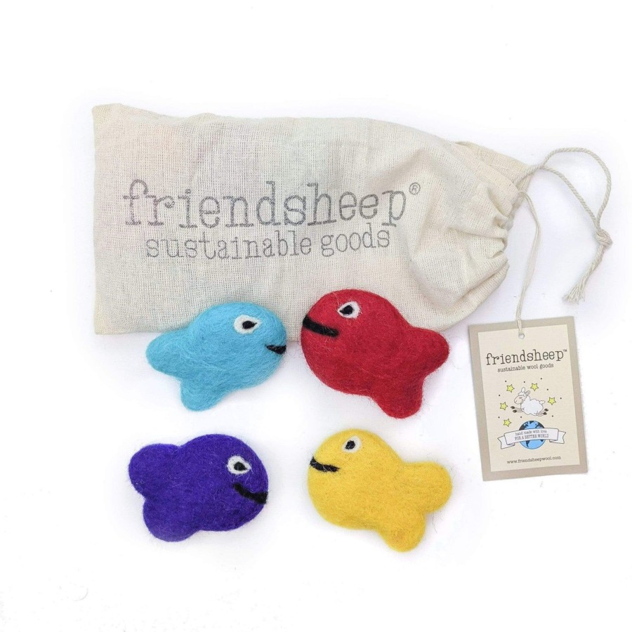 Eco Pets Friendsheep | Frank The Reef Fish Family-Set Of 4 Pack Of 4