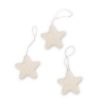 Eco Decor Friendsheep | Jumbo Bright Stars Eco Ornaments-Set Of 3-White