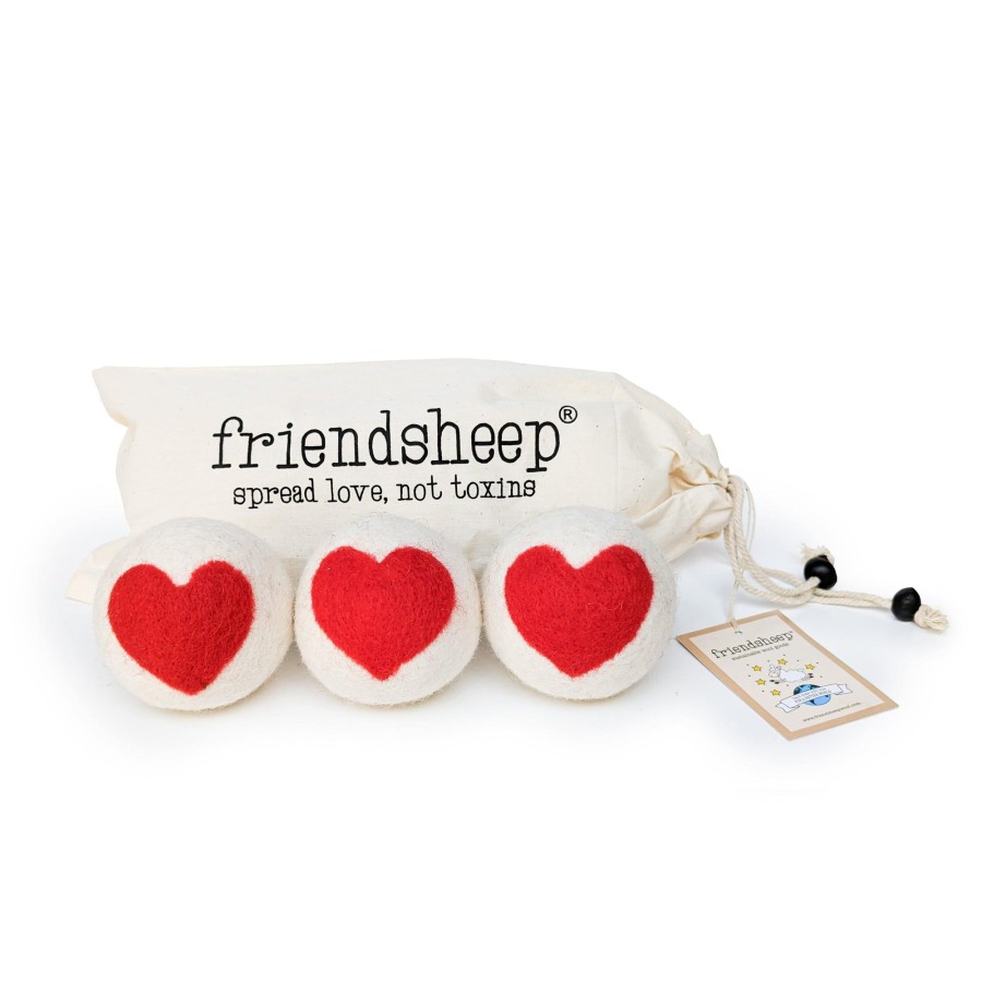 Eco Dryer Balls Friendsheep | Heart Trio