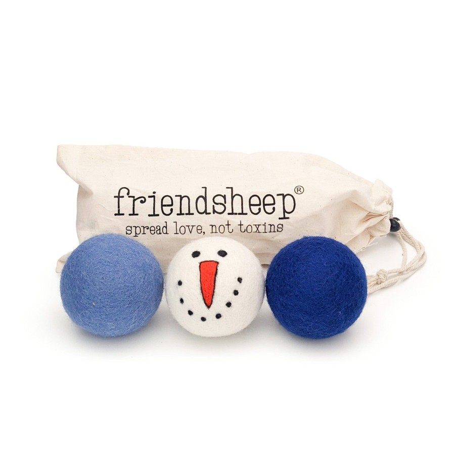 Eco Dryer Balls Friendsheep | Vintage Holidays-Blue