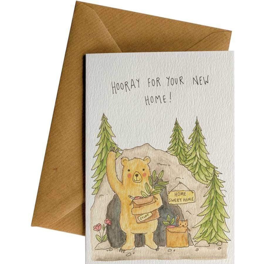 Eco Cards Friendsheep | New Home Bear-Greeting Card