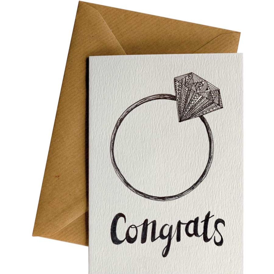 Eco Cards Friendsheep | Congrats Ring-Greeting Card