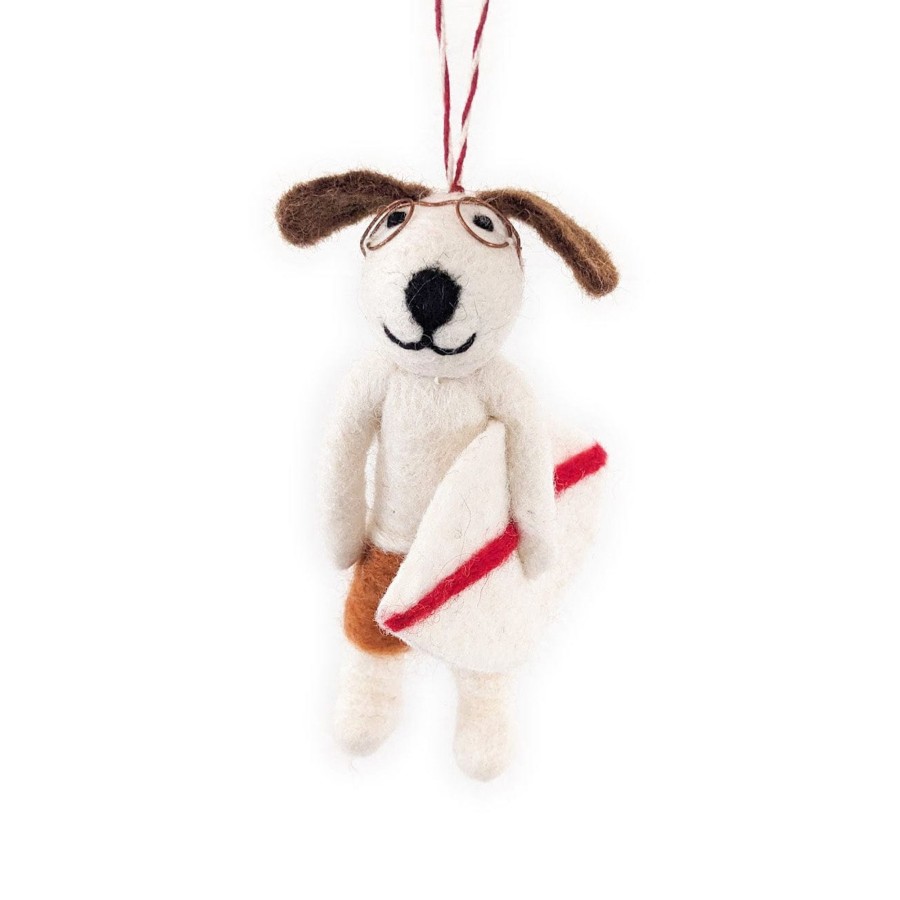 Eco Decor Friendsheep | Johnny And Tyler Surf Dog Eco Ornaments-Set Of 2