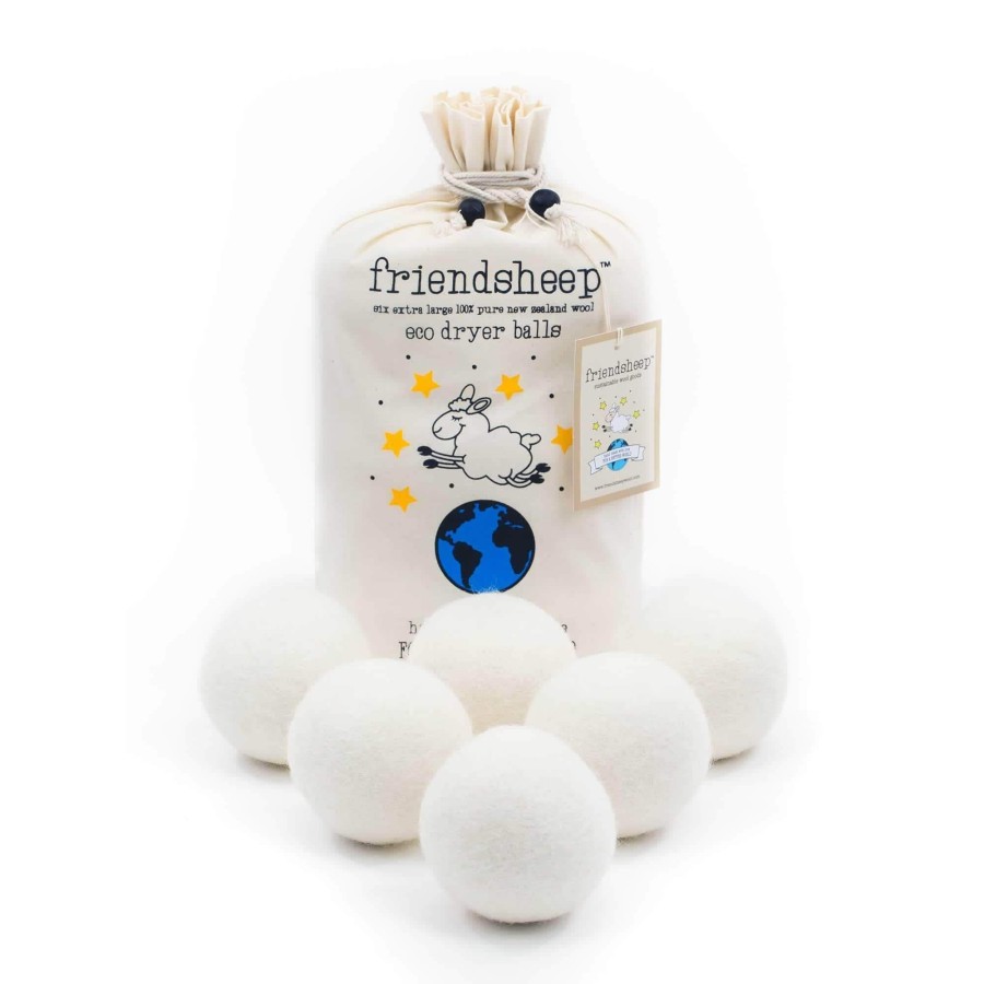 Eco Dryer Balls Friendsheep | Creamy White