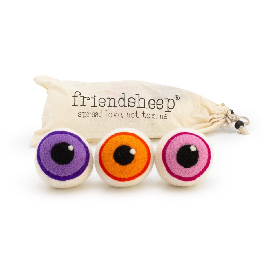 Eco Dryer Balls Friendsheep | Pink Eerie Eyeballs-Limited Edition