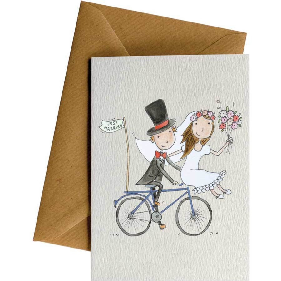 Eco Cards Friendsheep | Just Married-Greeting Card