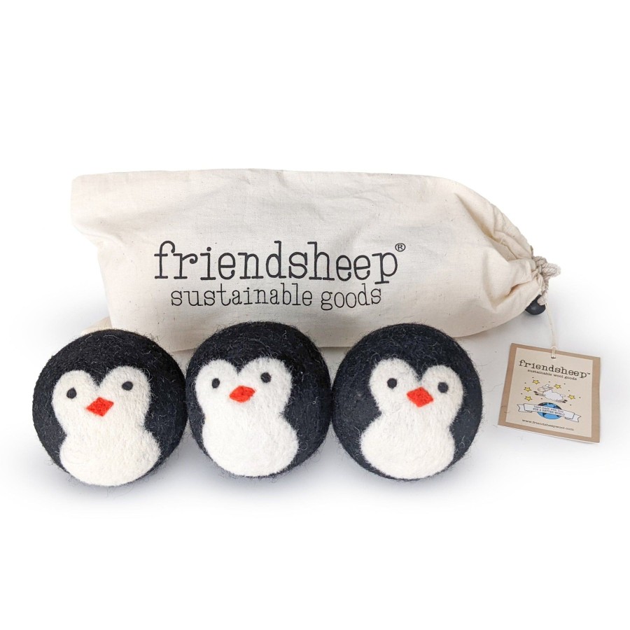 Eco Dryer Balls Friendsheep | Penguin Trio