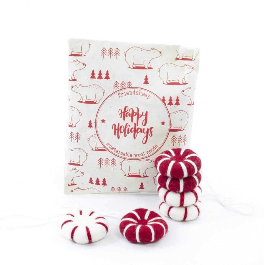 Eco Decor Friendsheep | Peppermint Eco Fresheners Ornaments-Reds