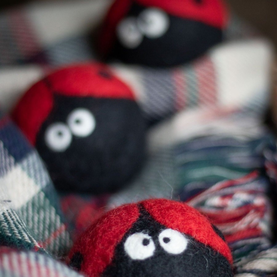 Eco Dryer Balls Friendsheep | Ladybug Trio