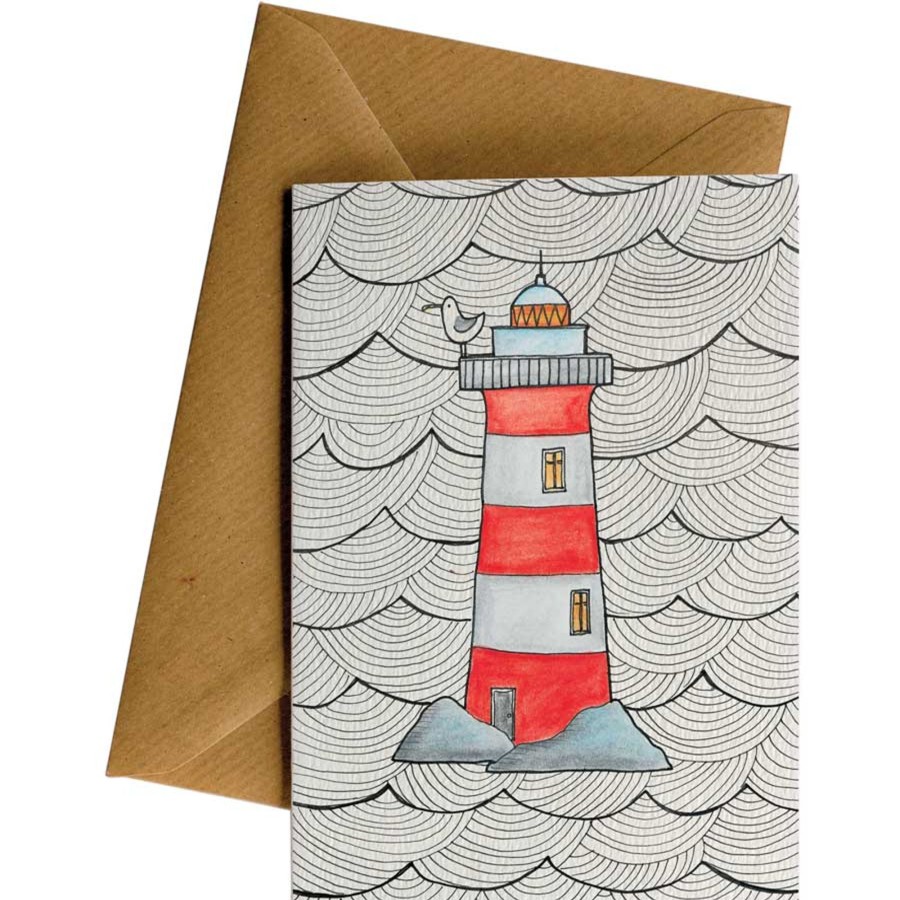 Eco Cards Friendsheep | Lighthouse-Greeting Card