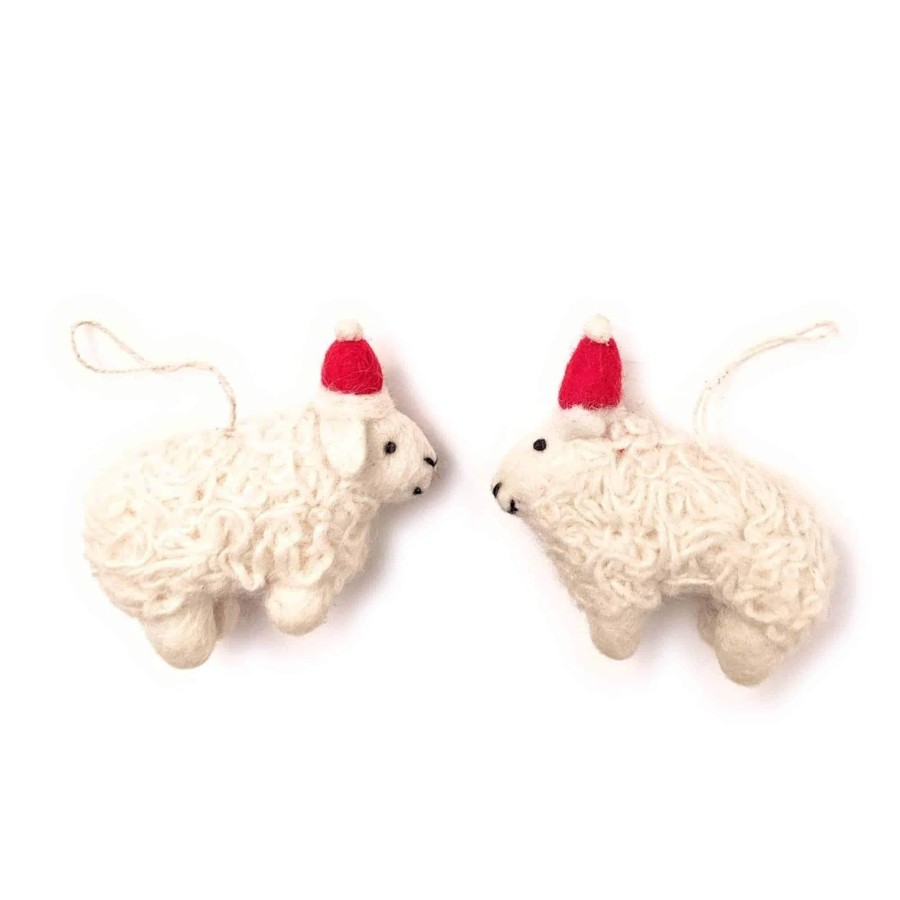 Eco Decor Friendsheep | Santa'S Sheep-Set Of 2