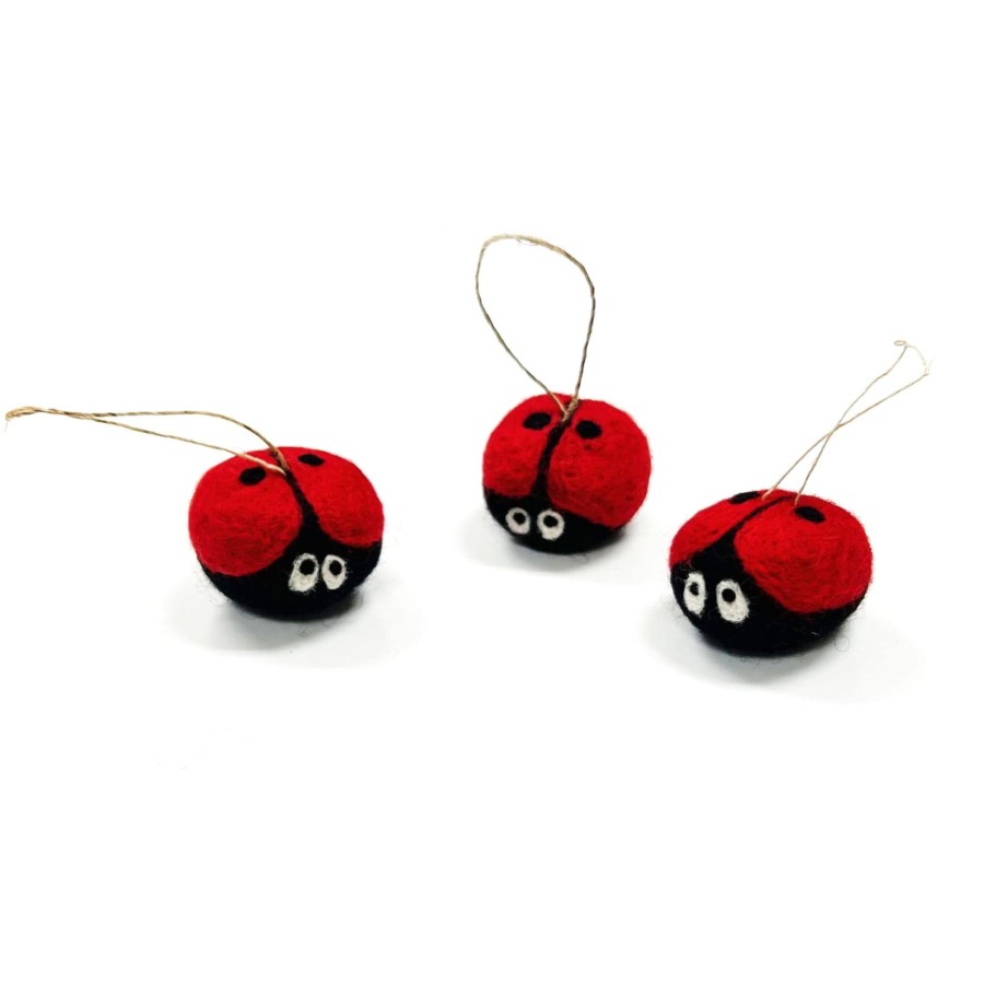 Eco Fresheners Friendsheep | Charmed Ladybug Eco Ornaments-Set Of 3