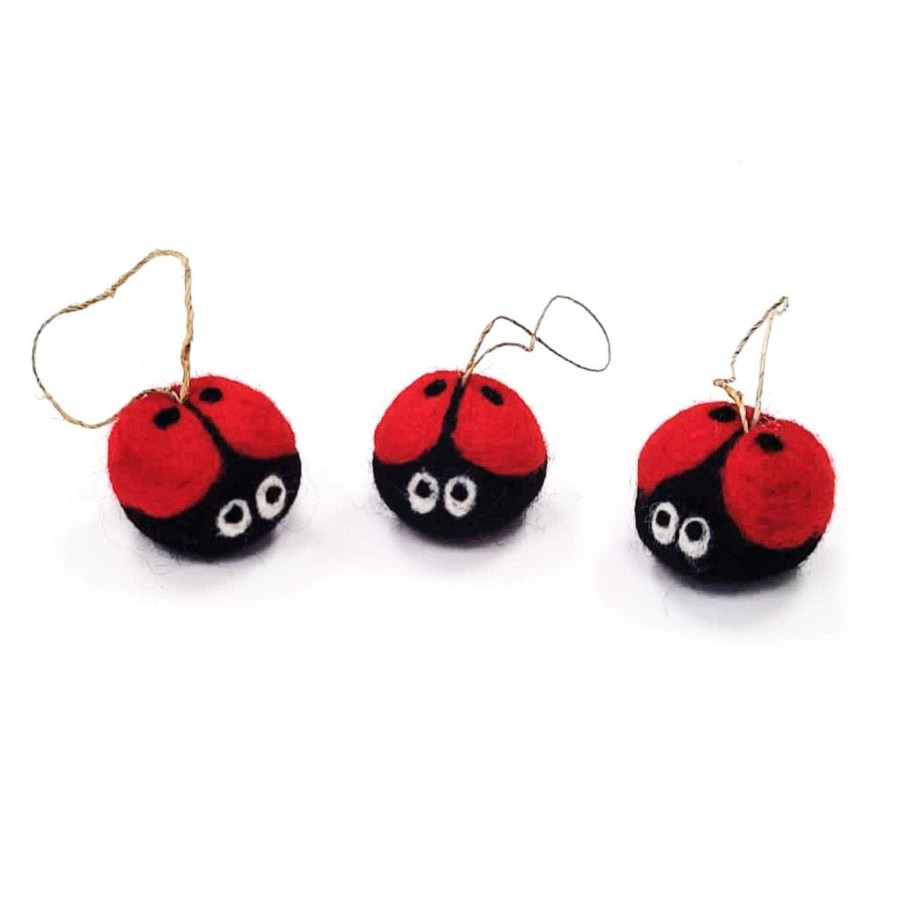 Eco Fresheners Friendsheep | Charmed Ladybug Eco Ornaments-Set Of 3