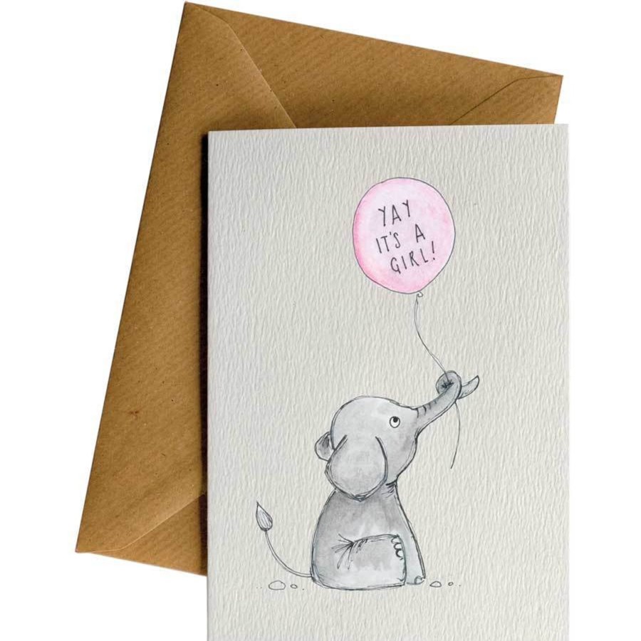 Eco Cards Friendsheep | Yay It'S A Girl!-Greeting Card