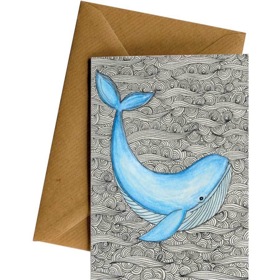 Eco Decor Friendsheep | Whale-Greeting Card