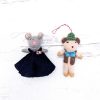 Eco Decor Friendsheep | Nana And Billy Mouse Eco Ornaments-Set Of 2