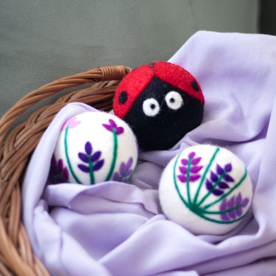 Eco Dryer Balls Friendsheep | Lavender Fields Ladybug