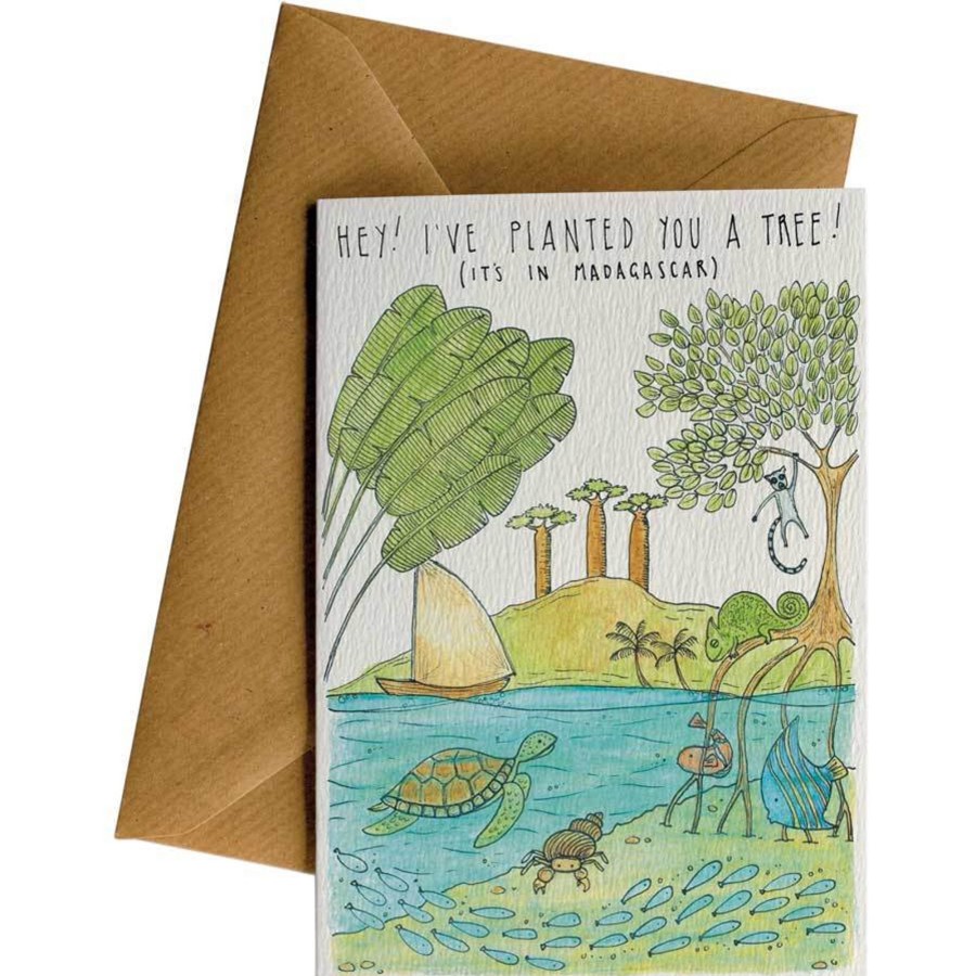 Eco Cards Friendsheep | Madagascar Tree-Greeting Card