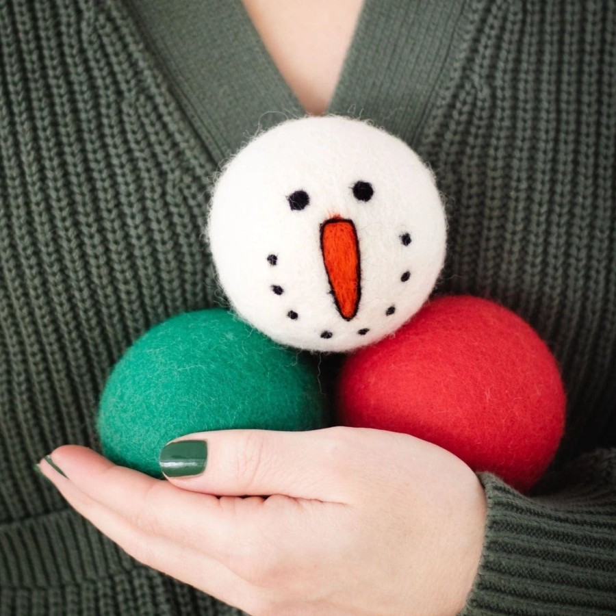 Eco Dryer Balls Friendsheep | Vintage Holidays-Red