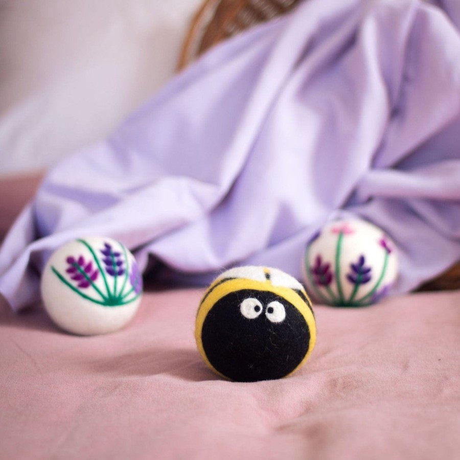 Eco Dryer Balls Friendsheep | Lavender Fields Bee